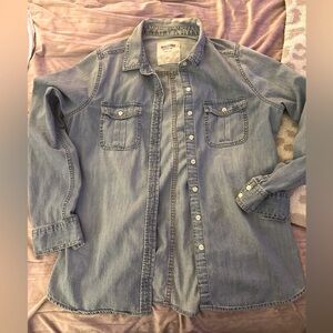 Mossimo Light Blue Denim Shirt